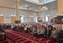 The Minister of Endowments participates in Friday prayers at Al-Rawda Mosque in North Sinai